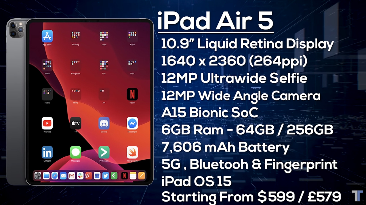 iPad Air 5 specs design and price
