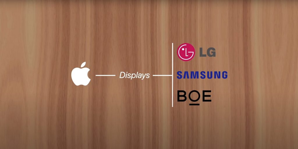 BOE , LG and Samsung